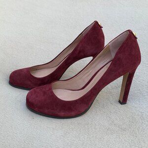 Vince Camuto Jensen Burgundy Suede Heels
